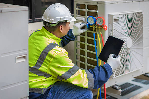 Professional Air Conditioning Repair technician working in Secaucus, NJ
